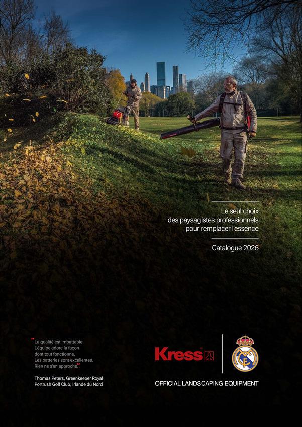 Catalogue complet des solutions Kress outils et batteries